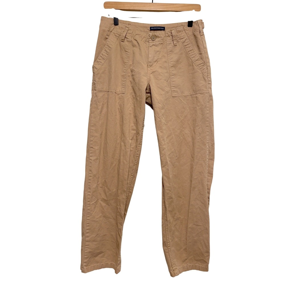Brandy Melville Tan Brown Cargo Utility Pants Straight Leg One Size MRR272-Z120